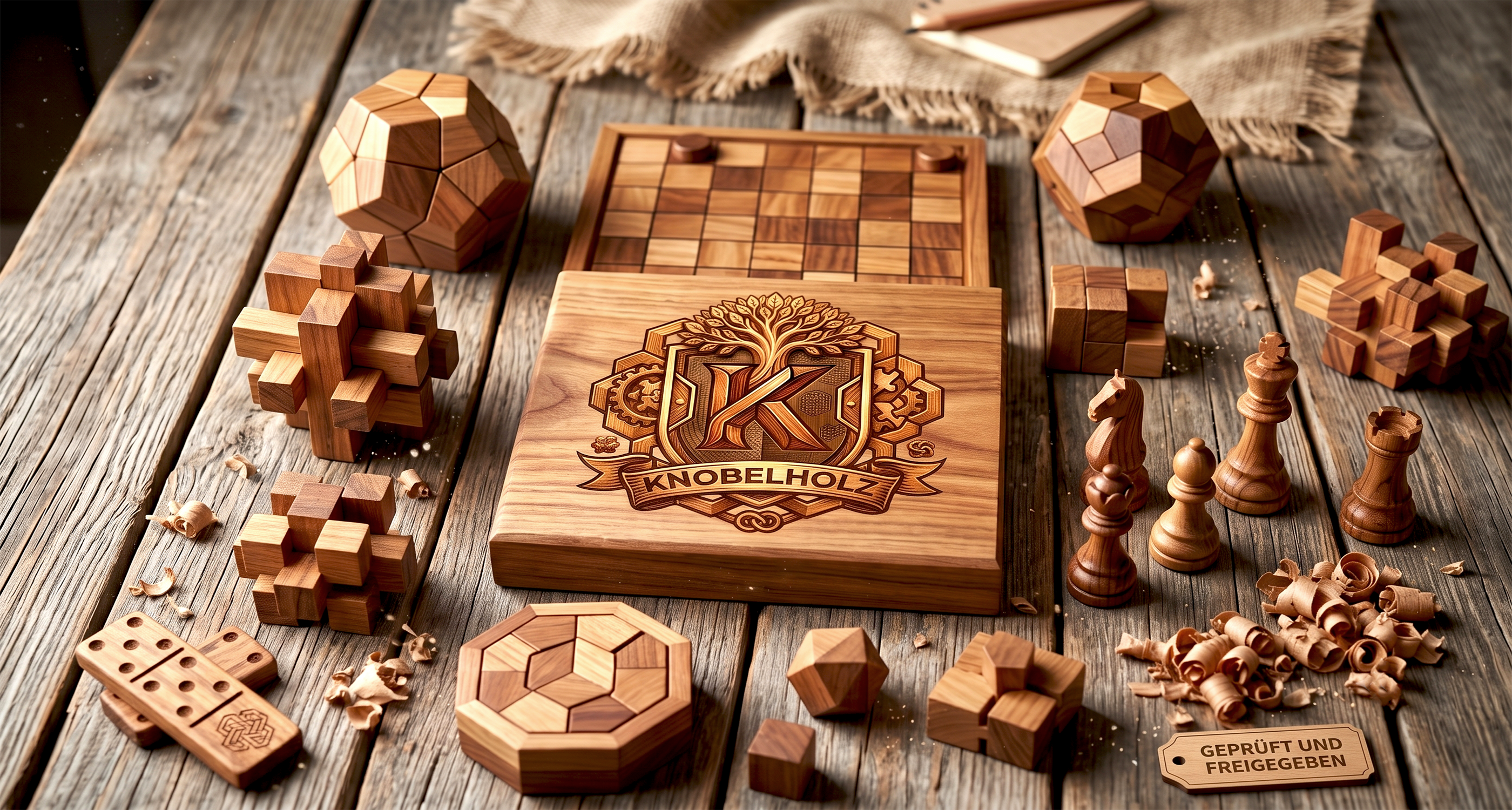 Knobelholz Handcrafted board games, travel games & 3D puzzles made from sustainable Samanea wood. Unlock B2B terms today!