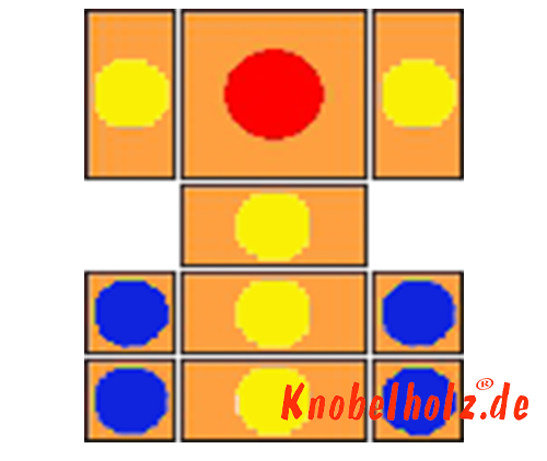 Khun Pan Sliding Game Start variant with 104 steps samena wooden puzzle