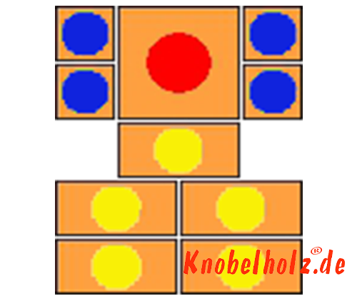 Khun Pan Sliding Game Start variant with 32 steps samena wooden puzzle