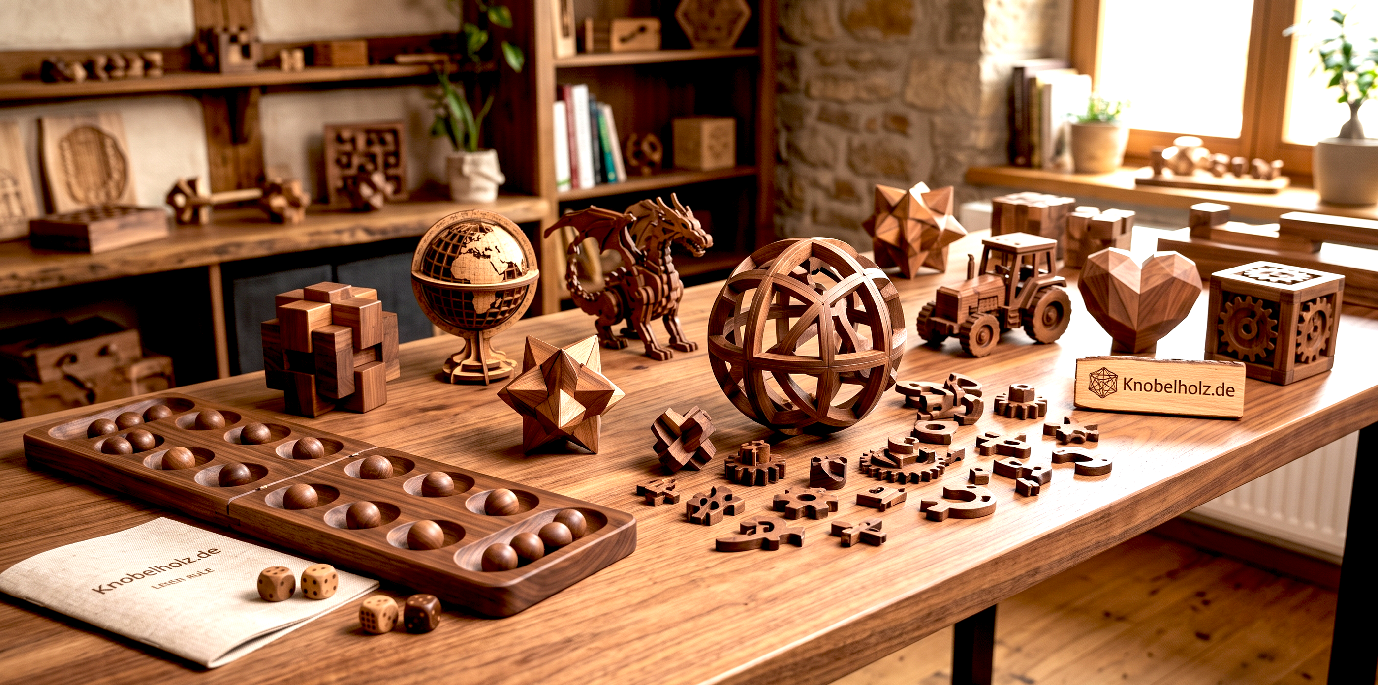 große Übersicht für Puzzle-Lösungen und Spielanleitungen