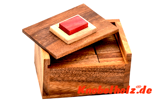 red cube puzzle box knobelbox, knobelholz, knobelspiel großhandel