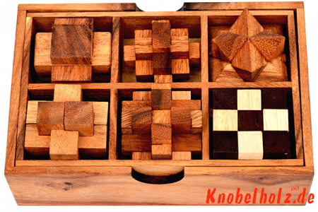 Geschenkideen, Weinflaschen Puzzle, get the drink, gift ideas the game-box-puzzle with 6 jigsaw from Samanea wood in wooden box