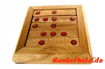 Deep Hole Peg Golf Puzzle Box Easy Box Knobelspiel in Holzbox mit den Maßen 12,5 x 12,5 x 3,5 cm samanea wooden brain teaser 