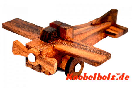 Flugzeug 3D Jumbo Holzpuzzle Kinderpuzzle airplane wooden, IQ Puzzle, Geduld Puzzle, Denkspiel in den Maßen 30,0 x 28,5x 9,5 cm, samanea children puzzle