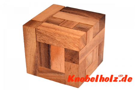 Koncy Convolution Cube Puzzle 3 D, Knobelspiel ein Würfel Save Puzzle aus Holz mit den Maßen 7,8 x 7,8 x 7,8 cm samanea wooden brain teaser