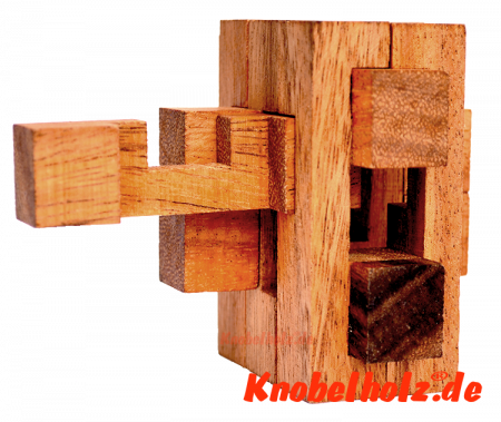 contra puzzle large das große interlock puzzle Lösung zum knobelspiel ein knobelspiel in den Maßen 8,0 x 8,0 x 8,0 cm samanea holz wooden puzzle
